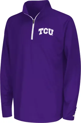 Colosseum Youth TCU Horned Frogs Purple Draft 1/4 Zip Jacket