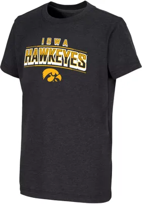 Colosseum Youth Iowa Hawkeyes Black Playbook T-Shirt