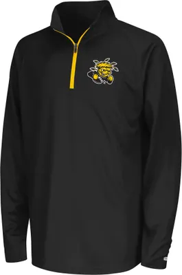 Colosseum Youth Wichita State Shockers Black Draft 1/4 Zip Jacket