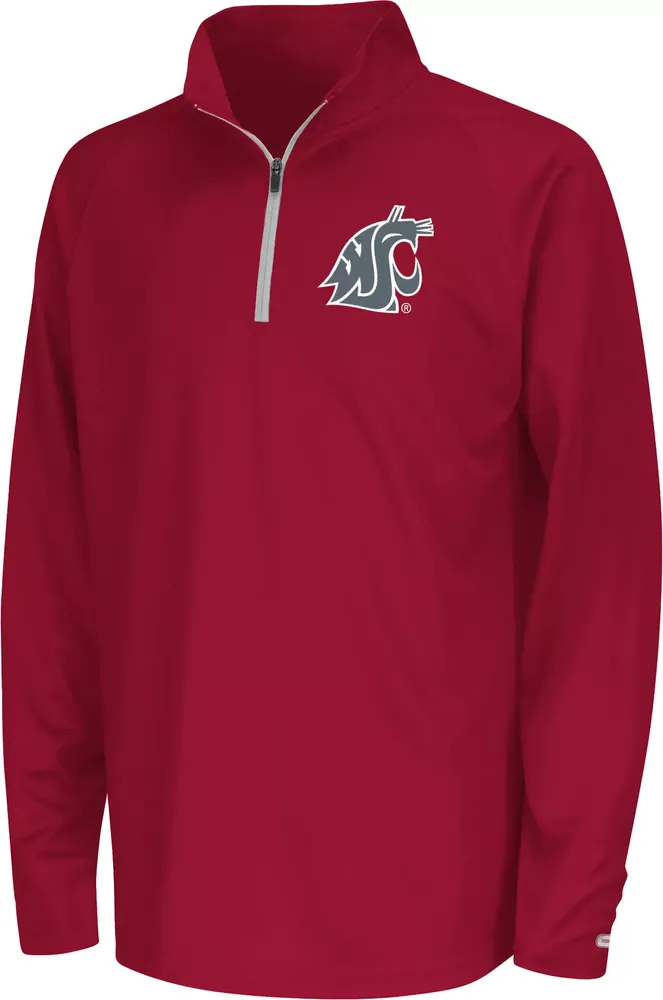 Colosseum Youth Washington State Cougars Crimson Draft 1/4 Zip Jacket