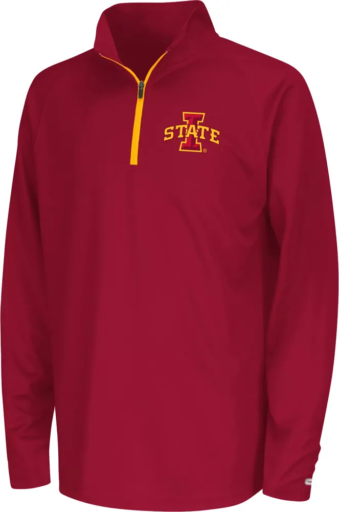 Colosseum Youth Iowa State Cyclones Crimson Draft 1/4 Zip Jacket