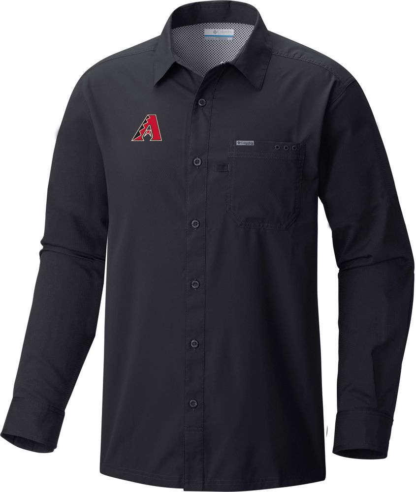 Boston Red Sox Columbia Slack Tide Long Sleeve Button-Up Shirt - Navy