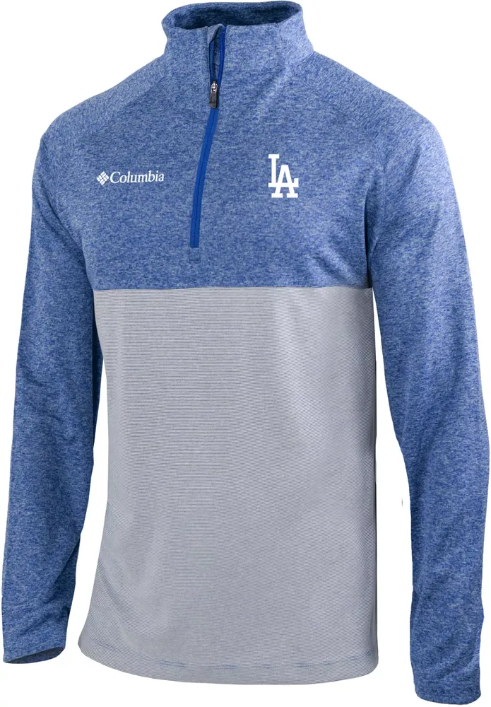 Columbia Men's Los Angeles Dodgers Blue Rockin' It Quarter-Zip Pullover