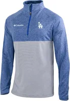 Columbia Men's Los Angeles Dodgers Blue Rockin' It Quarter-Zip Pullover