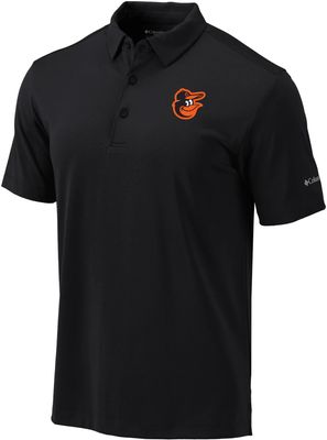 Columbia Men's Baltimore Orioles Black Drive Performance Polo