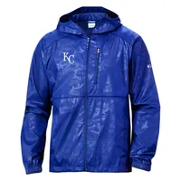 Columbia Men's Kansas City Royals Blue Camo Flash Forward Windbreaker