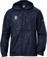 Columbia Men's Detroit Tigers Navy Camo Flash Forward Windbreaker