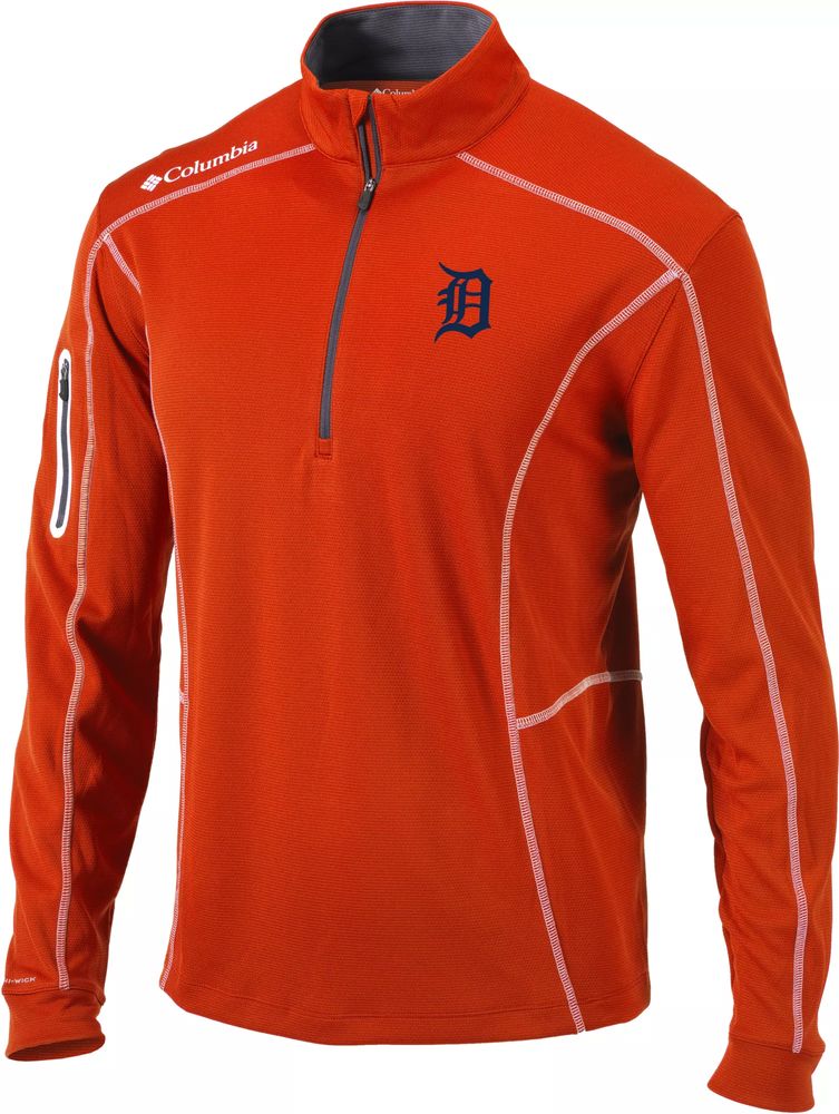 Dick's Sporting Goods Columbia Men's Detroit Tigers Orange Shotgun  Quarter-Zip Shirt