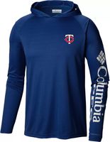 Columbia Men's Minnesota Twins Navy Tackle Pullover Hoodie