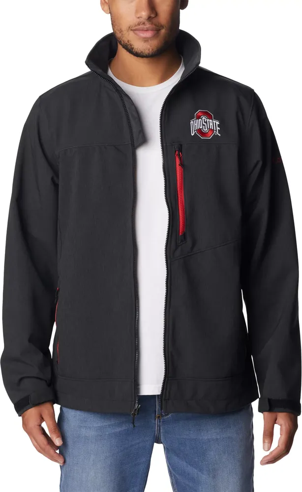 Columbia Men's Ohio State Buckeyes Black Ascender Full Zip Jacket