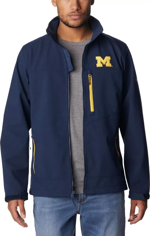 Columbia Men's Michigan Wolverines Blue Ascender Full Zip Jacket