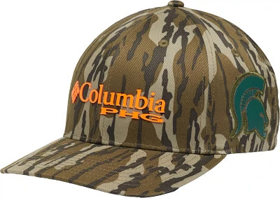 Columbia Men's Michigan State Spartans Camo PHG Flexfit Hat