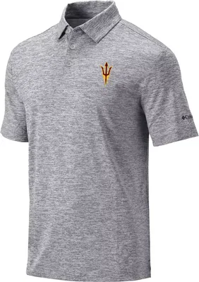 Columbia Men's Arizona State Sun Devils Grey Final Round Polo