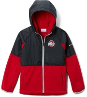 Columbia Youth Ohio State Buckeyes Scarlet Flanker Full Zip Jacket