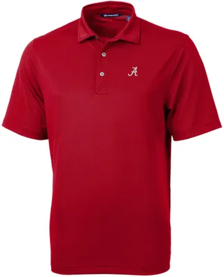 Cutter & Buck Men's Alabama Crimson Tide Cardinal Red Virtue Eco Pique Polo