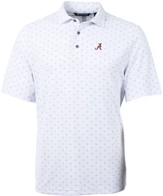 Cutter & Buck Men's Alabama Crimson Tide Virtue Eco Pique Tile Polo