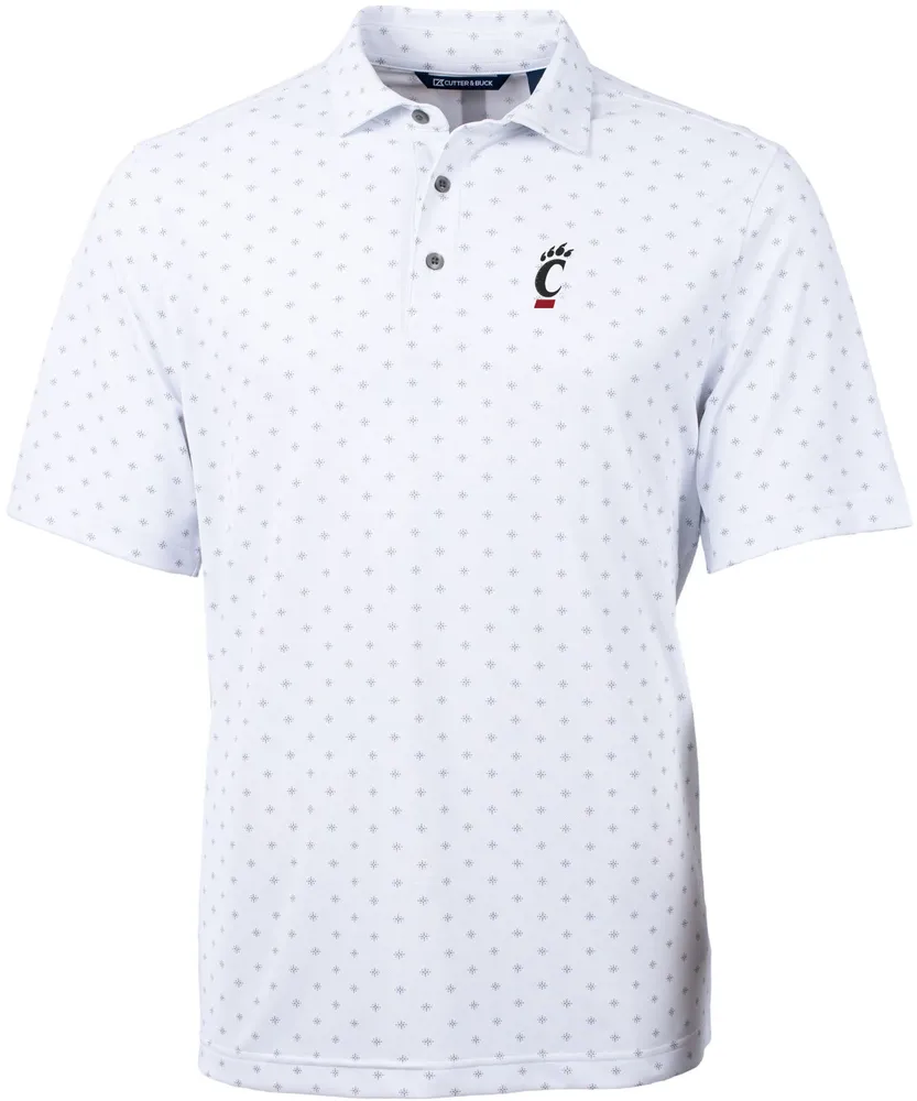 Cutter & Buck Men's Cincinnati Bearcats Virtue Eco Pique Tile Polo