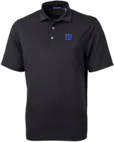 Cutter & Buck Men's Duke Blue Devils Black Virtue Eco Pique Polo