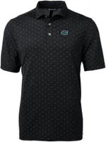 Cutter & Buck Men's Florida Gators Black Virtue Eco Pique Tile Polo