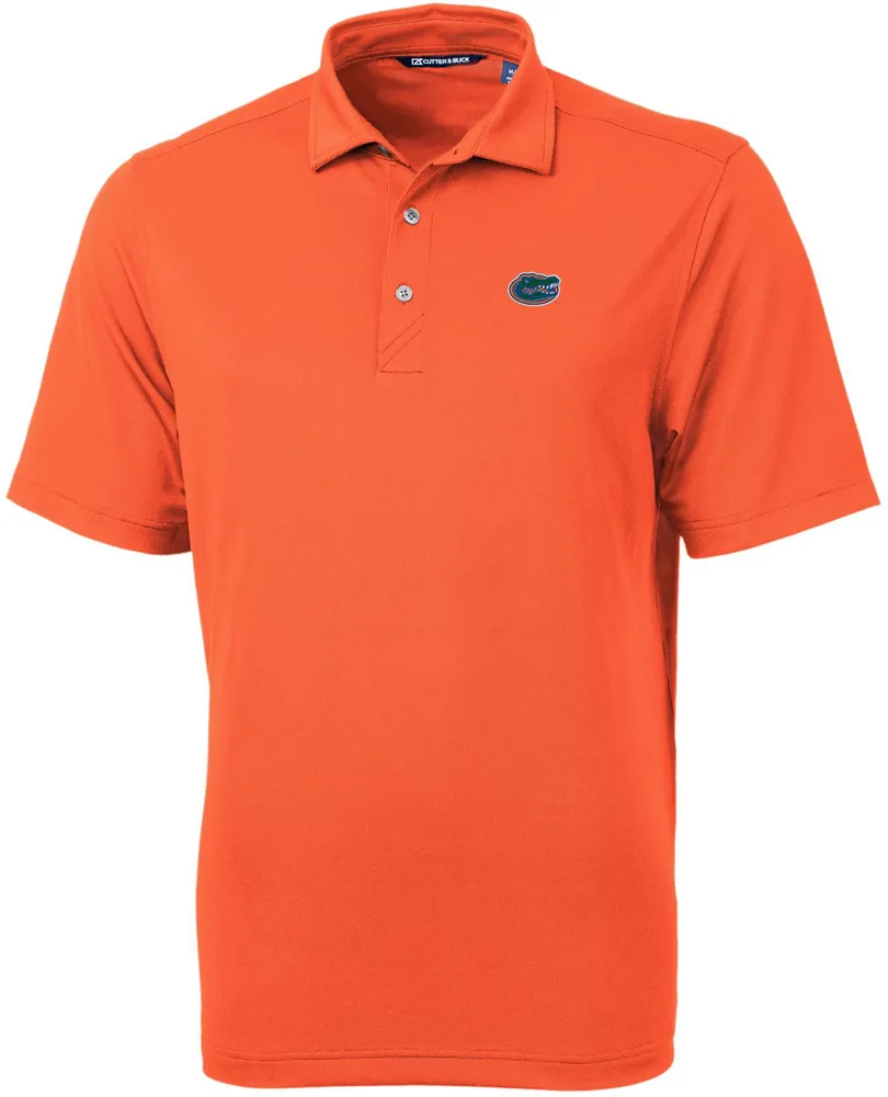 Cutter & Buck Men's Florida Gators College Orange Virtue Eco Pique Polo