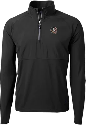 Cutter & Buck Men's Florida State Seminoles Adapt Eco Knit Stretch Quarter-Zip