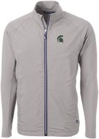 Cutter & Buck Men's Michigan State Spartans Adapt Eco Knit Stretch Full-Zip Jacket