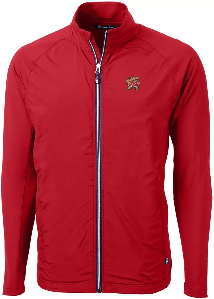 Cutter & Buck Men's Maryland Terrapins Adapt Eco Knit Stretch Full-Zip Jacket