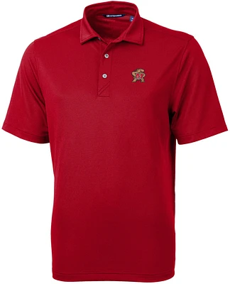 Cutter & Buck Men's Maryland Terrapins Cardinal Red Virtue Eco Pique Polo