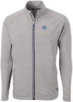 Cutter & Buck Men's North Carolina Tar Heels Grey Adapt Eco Knit Stretch Full-Zip Jacket