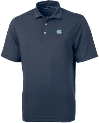 Cutter & Buck Men's North Carolina Tar Heels Navy Blue Virtue Eco Pique Polo