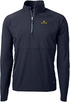 Cutter & Buck Men's Notre Dame Fighting Irish Navy Blue Adapt Eco Knit Stretch Quarter-Zip