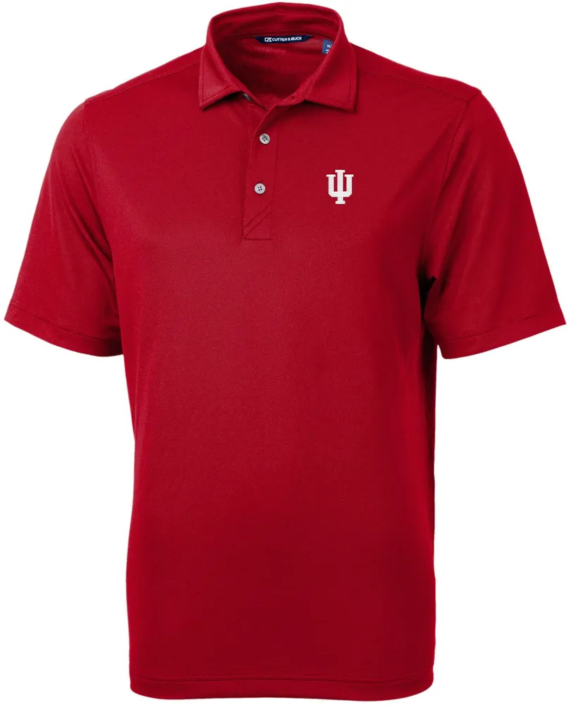 Cutter & Buck Men's Indiana Hoosiers Cardinal Red Virtue Eco Pique Polo