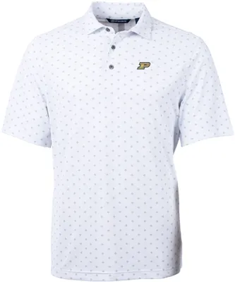 Cutter & Buck Men's Purdue Boilermakers Virtue Eco Pique Tile Polo