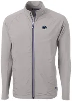 Cutter & Buck Men's Penn State Nittany Lions Grey Adapt Eco Knit Stretch Full-Zip Jacket