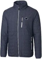 Cutter & Buck Men's Penn State Nittany Lions Anthracite Rainier PrimaLoft Eco Full-Zip Jacket