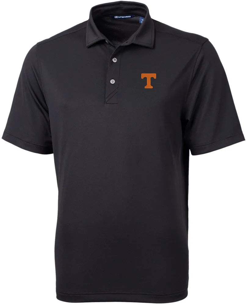 Cutter & Buck Men's Tennessee Volunteers Black Virtue Eco Pique Polo