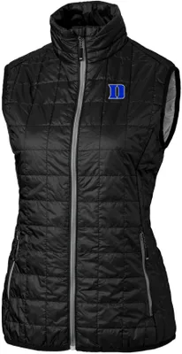 Cutter & Buck Women's Duke Blue Devils Rainier PrimaLoft Eco Full-Zip Vest