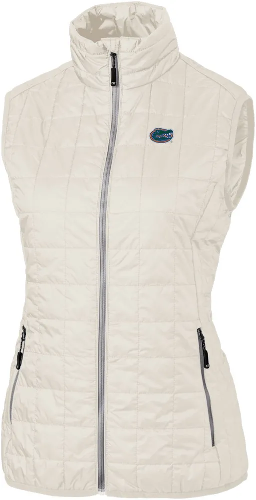 Cutter & Buck Women's Florida Gators Coconut Rainier PrimaLoft Eco Full-Zip Vest