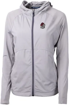 Cutter & Buck Women's Georgia Bulldogs Adapt Eco Knit Stretch Full-Zip Jacket