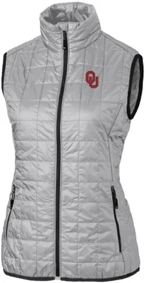 Cutter & Buck Women's Oklahoma Sooners Rainier PrimaLoft Eco Full-Zip Vest