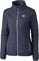 Cutter & Buck Women's North Carolina Tar Heels Anthracite Rainier PrimaLoft Eco Full-Zip Jacket