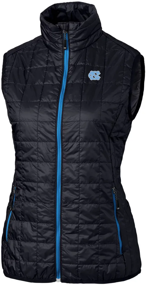 Cutter & Buck Women's North Carolina Tar Heels Dark Navy Rainier PrimaLoft Eco Full-Zip Vest