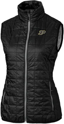 Cutter & Buck Women's Purdue Boilermakers Rainier PrimaLoft Eco Full-Zip Vest