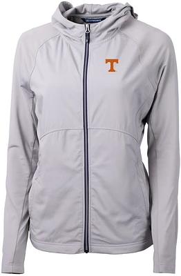 Cutter & Buck Women's Tennessee Volunteers Grey Adapt Eco Knit Stretch Full-Zip Jacket