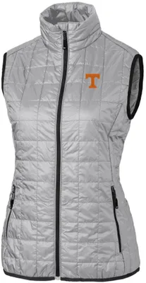 Cutter & Buck Women's Tennessee Volunteers Grey Rainier PrimaLoft Eco Full-Zip Vest