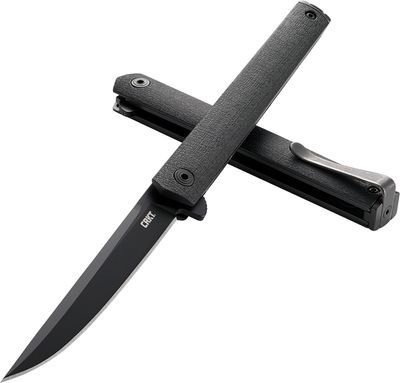 CRKT CEO Flipper Blackout Folding Knife