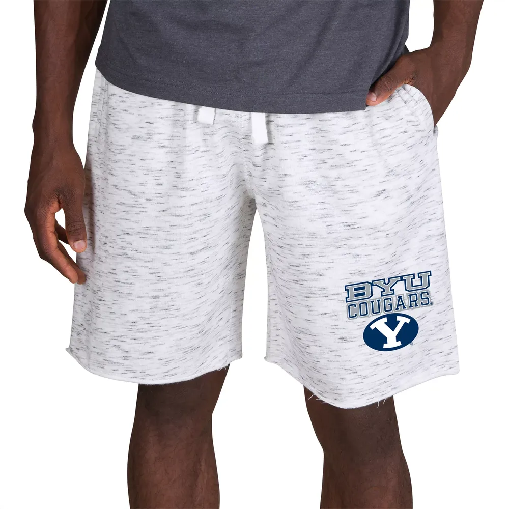 Concepts Sport Men's BYU Cougars White Alley Fleece Shorts