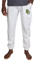 Concepts Sport Men's Baylor Bears White Alley Fleece Pants