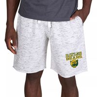 Concepts Sport Men's Baylor Bears White Alley Fleece Shorts