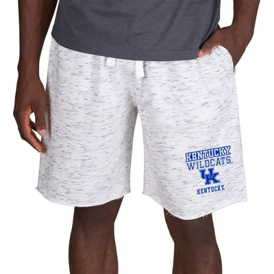 Concepts Sport Men's Kentucky Wildcats White Alley Fleece Shorts